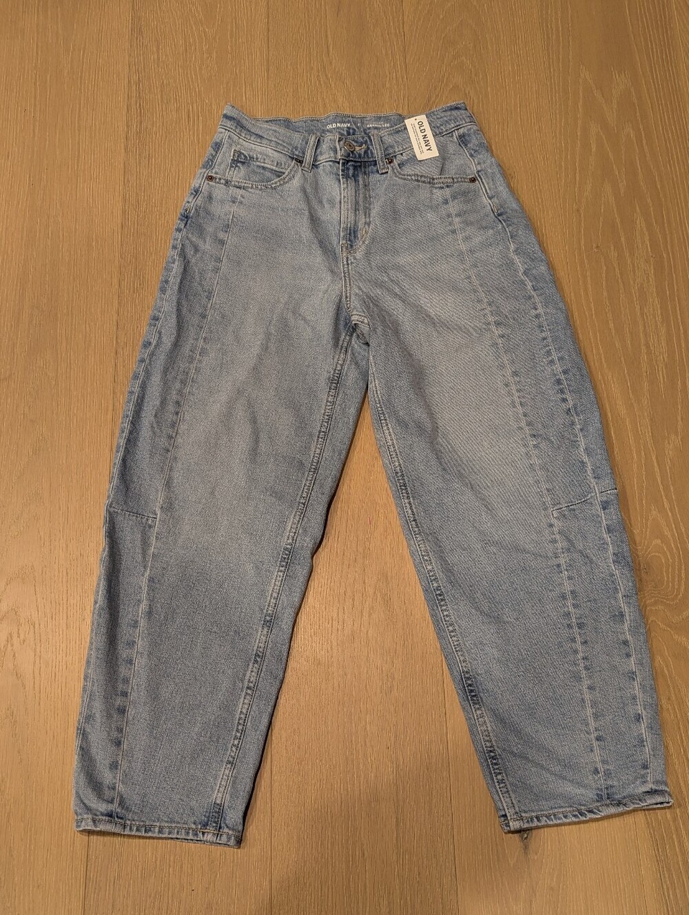 Old Navy Blue Barrel Leg Jeans